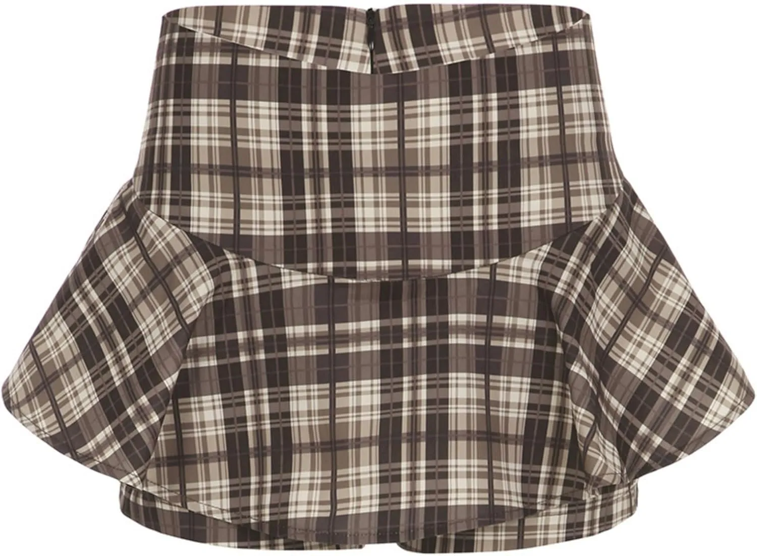 Y2k Women's Plaid Print Pleated Skirt Tartan School Uniform Mini Skirt Pleated Mini Skirt Plaid Mini Skirt
