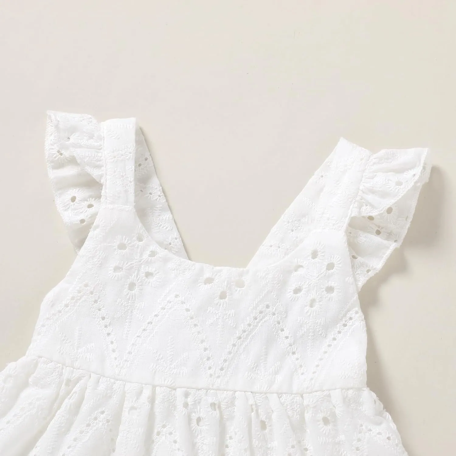 YOUNGER TREE Toddler Baby Girls Dress Summer Ruffle Sleeve Halter Casual Kids Beach Sundress