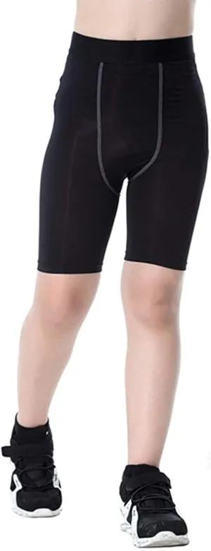 Youth Boys Compression Shorts Athletic Sports Shorts Football Underwear Running Short Pants/Tights for Girls