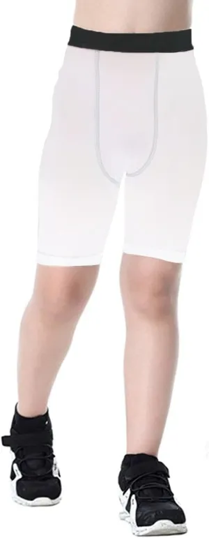 Youth Boys Compression Shorts Athletic Sports Shorts Football Underwear Running Short Pants/Tights for Girls