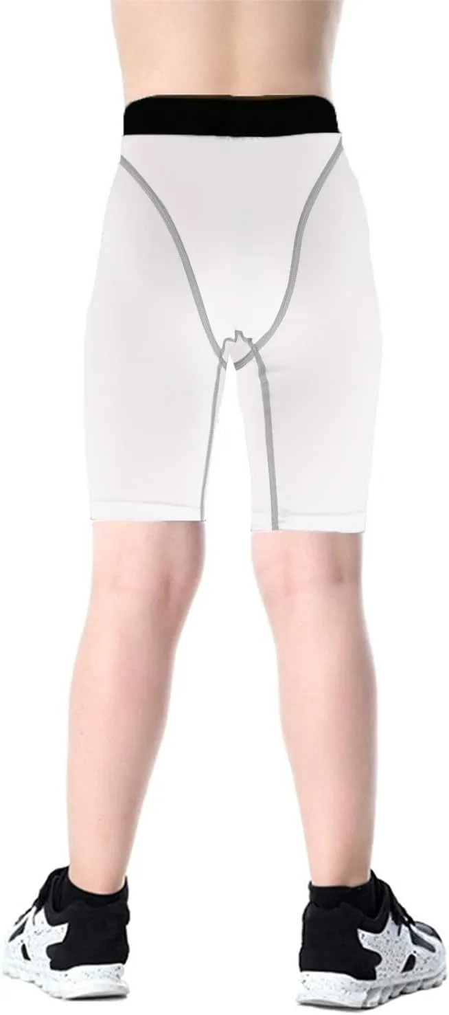 Youth Boys Compression Shorts Athletic Sports Shorts Football Underwear Running Short Pants/Tights for Girls