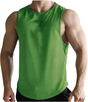 Zeiyignr Workout Tank Tops for Men Quick Dry Gym Fitness Tanks Muscle Bodybuilding Sleeveless Shirt Athletic Running Tank Top