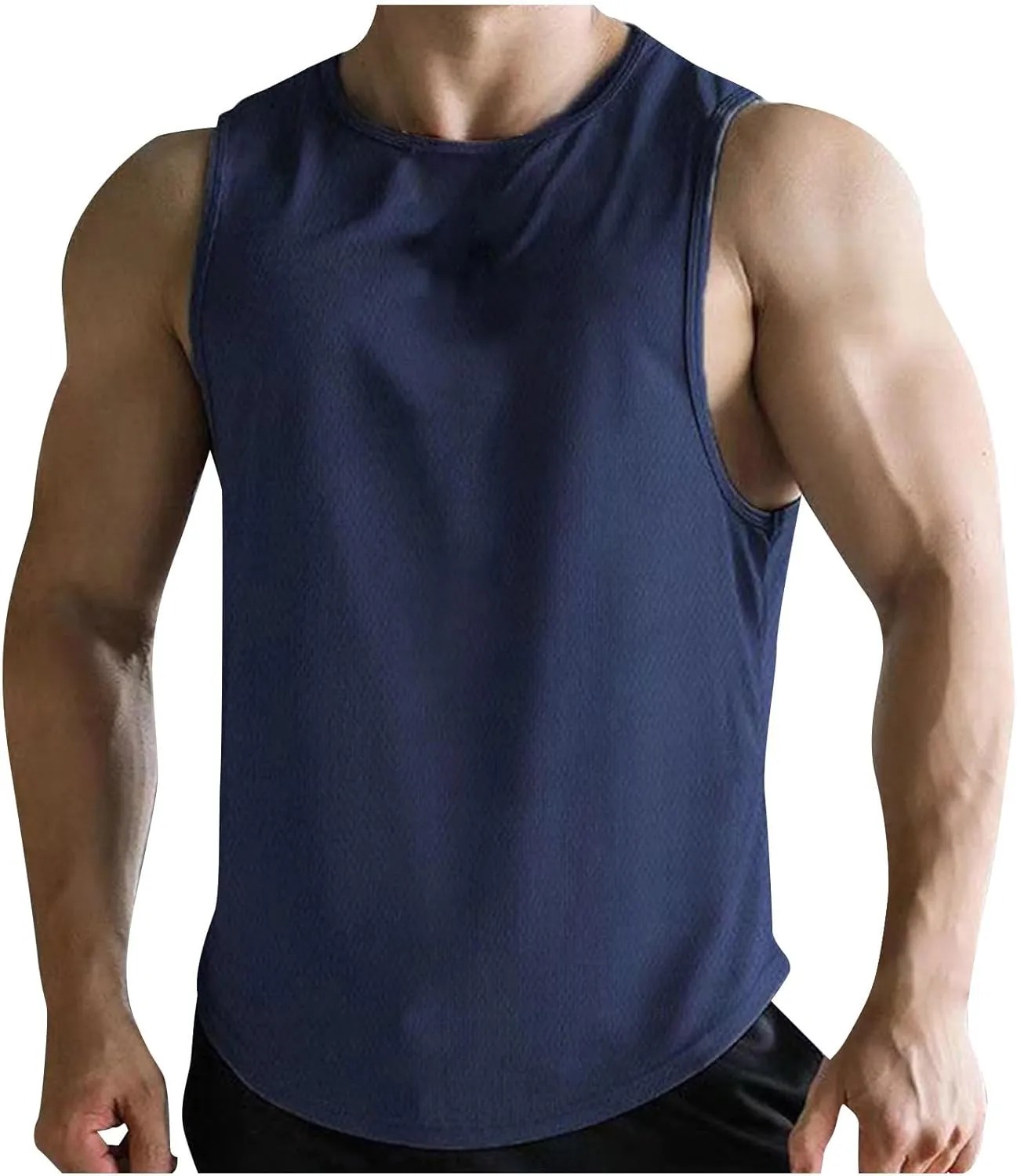 Zeiyignr Workout Tank Tops for Men Quick Dry Gym Fitness Tanks Muscle Bodybuilding Sleeveless Shirt Athletic Running Tank Top